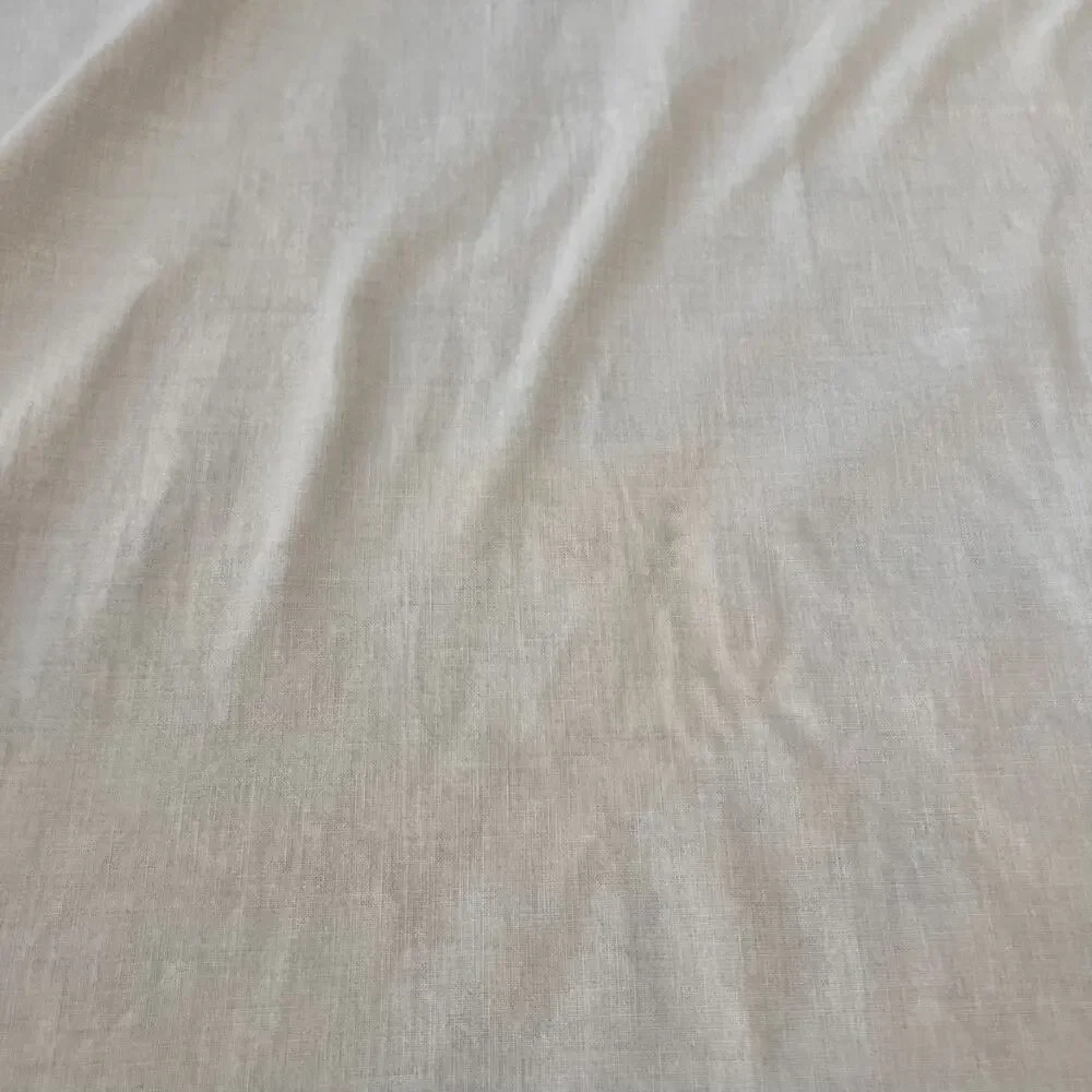 Vintage Cotton White Tablecloth 49 x 52